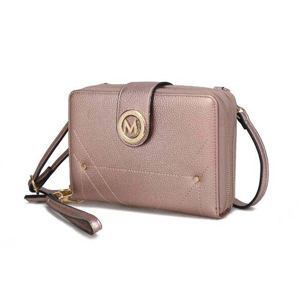 MKF COLLECTION Handbags - NEW MKF COLLECTION women's sage smartphone wallet convertible bag in rosegold